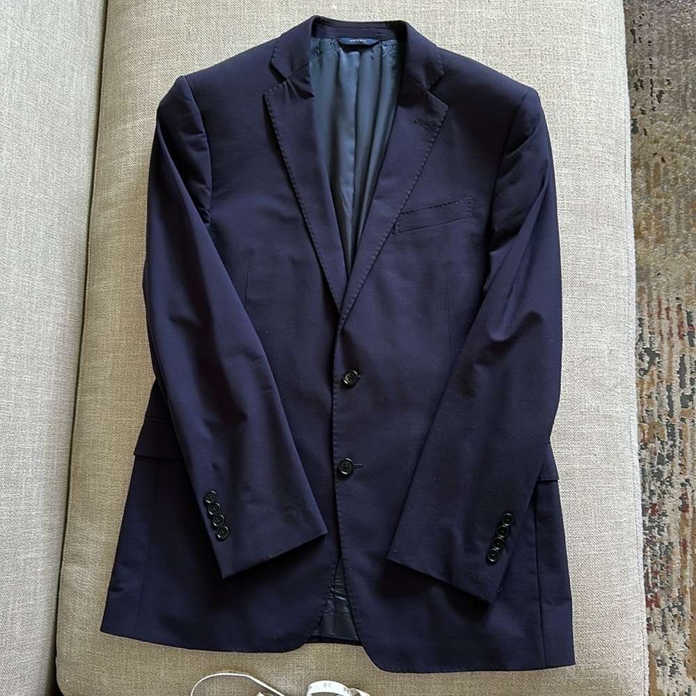 Brooks Brothers Navy Suit — 42L